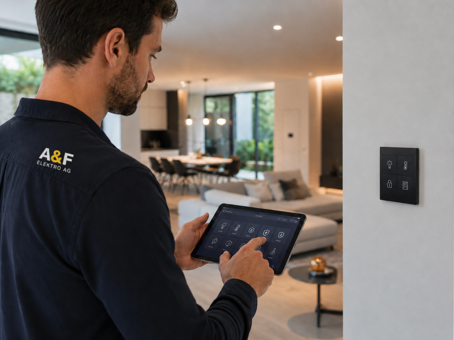 Smart-Home-Steuerung für Licht, Komfort und Sicherheit in Biel/Bienne
